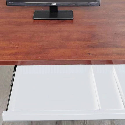 Under Desk Drawer Organiser White Slim Slide Out Storage Tray for Office Home