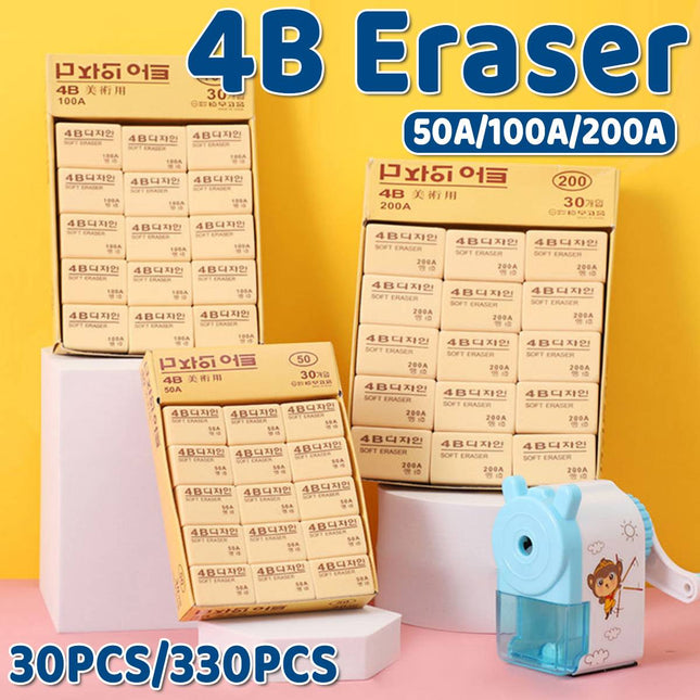 Value Pack 4B Soft Art Eraser Exam Sketch Drawing Clean Erasing Student