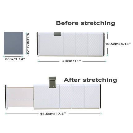 Adjustable Drawer Divider Organizer Expandable Cabinet Partition Home Storage