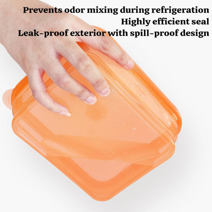 Collapsible Silicone Food Storage Containers 1000ml - Set of 8, 4 Colours