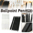 MOKA Retractable Gel Pens Black White 12 Pack