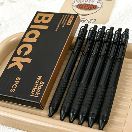 MOKA Retractable Gel Pens Black White 12 Pack