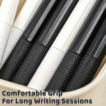 MOKA Retractable Gel Pens Black White 12 Pack