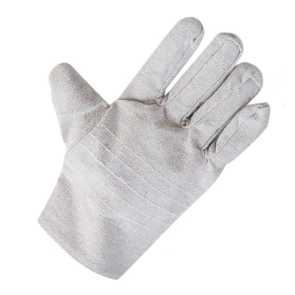 Duty Canvas Welding Gloves Double Layer Heat Resistant Protection For Welder
