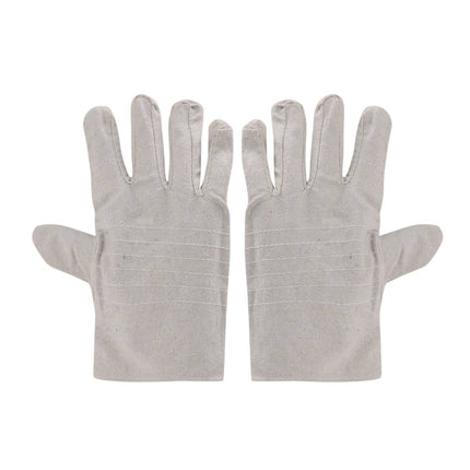 Duty Canvas Welding Gloves Double Layer Heat Resistant Protection For Welder
