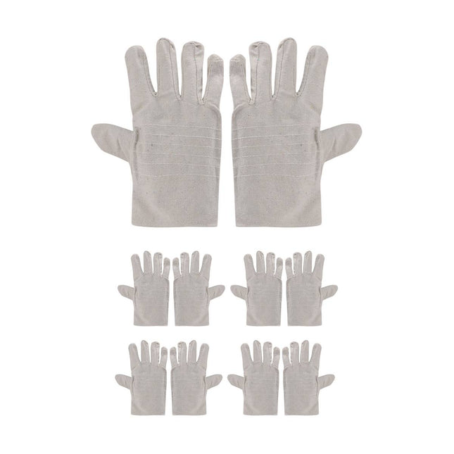 Duty Canvas Welding Gloves Double Layer Heat Resistant Protection For Welder