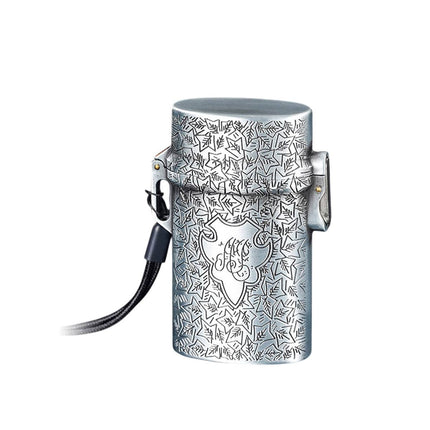 Vintage Cigarette Case Portable Waterproof Shockproof Retro Smoke Box Silver