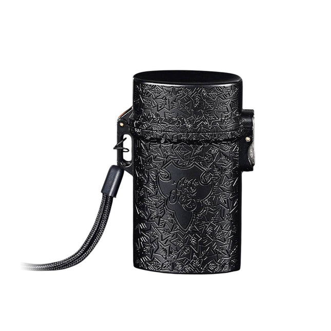 Vintage Cigarette Case Portable Waterproof Shockproof Retro Smoke Box Black
