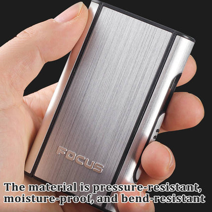 2PCS Portable Auto Eject Cigarette Case Push Open Box Smoker Daily Carry Silver