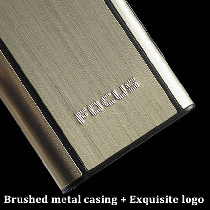 2PCS Portable Auto Eject Cigarette Case Push Open Box Smokers Daily Carry Gold