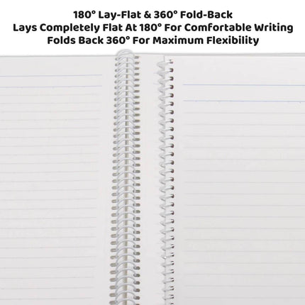 A5 Spiral Lined Notebooks 2 Pack Pink 80 Sheets