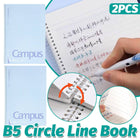 B5 Spiral Lined Notebooks 2 Pack Blue 50 Sheets