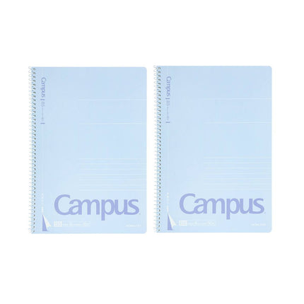 B5 Spiral Lined Notebooks 2 Pack Blue 50 Sheets