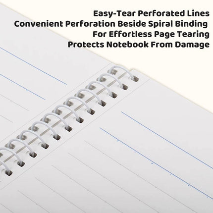 B5 Spiral Lined Notebooks 2 Pack Blue 50 Sheets