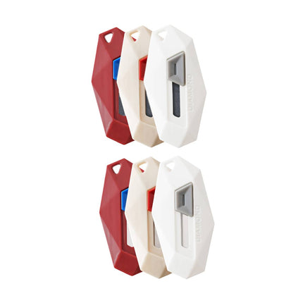 Diamond Mini Box Cutters 3 Pack Magnetic Rebound