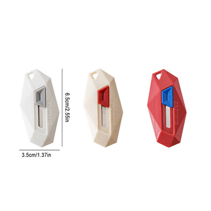 Diamond Mini Box Cutters 3 Pack Magnetic Rebound