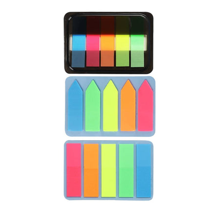 PET Fluorescent Index Tabs 15 Pack Mixed Styles