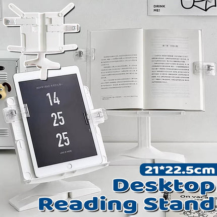 Adjustable Reading Book Stand Desktop Holder For Students Cookbook Textbook