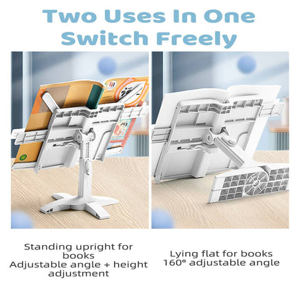 Adjustable Reading Book Stand Desktop Holder For Students Cookbook Textbook