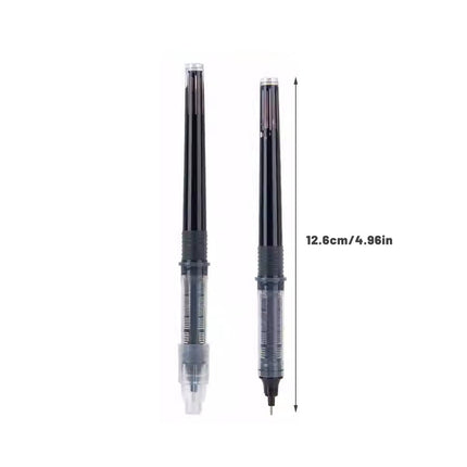 10 Pack Direct Liquid Rollerball Pen Refills 0.5mm Needle Tip Black Ink