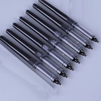 10 Pack Direct Liquid Rollerball Pen Refills 0.5mm Needle Tip Black Ink