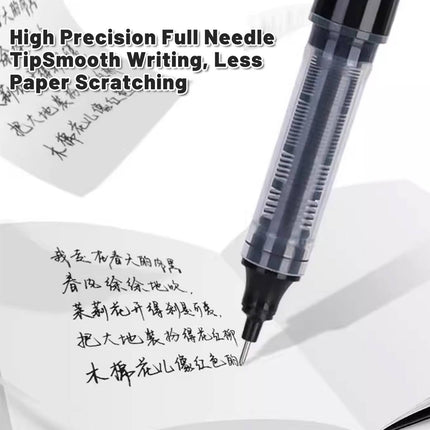 10 Pack Direct Liquid Rollerball Pen Refills 0.5mm Needle Tip Black Ink