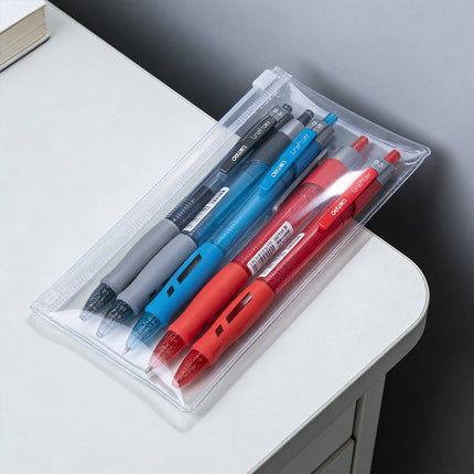 Deli Lineflow Retractable Gel Pens 0.5mm 12 Pack