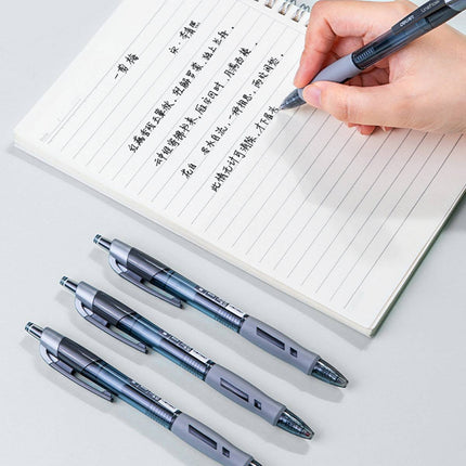 Deli Lineflow Retractable Gel Pens 0.5mm 12 Pack