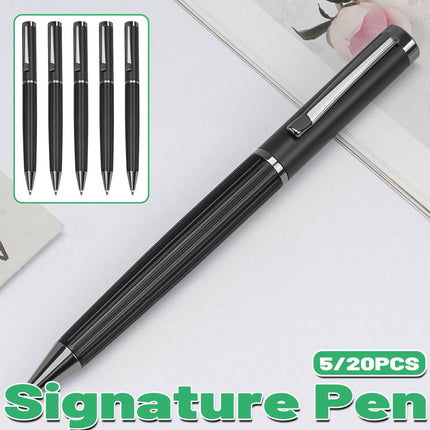 5/20Pcs Metal Ballpoint Pen Business Executive Office Stationery Pro Office Pen