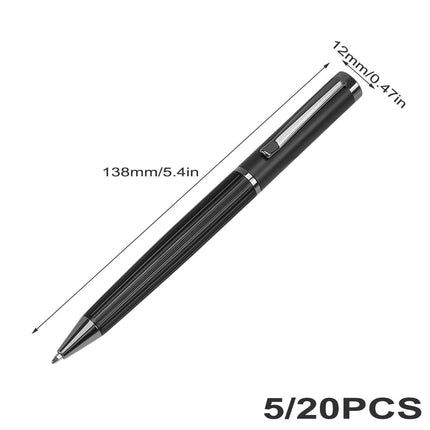 5/20Pcs Metal Ballpoint Pen Business Executive Office Stationery Pro Office Pen
