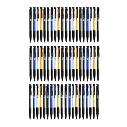 60Pcs Push Button Ballpoint Pen 0.7mm Medium Tip Office School Bulk Office Pens