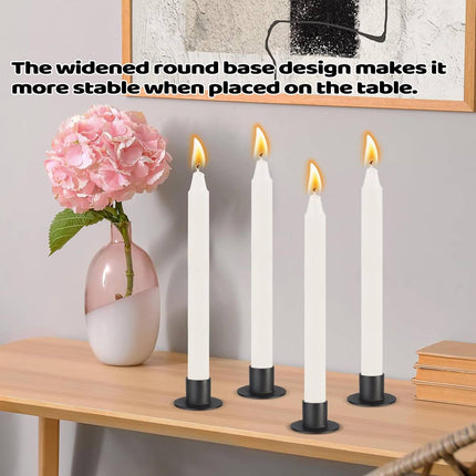 Iron Candle Holder Round Taper Candlestick Holder For Table Centerpiece Decor