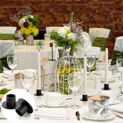 Iron Candle Holder Round Taper Candlestick Holder For Table Centerpiece Decor