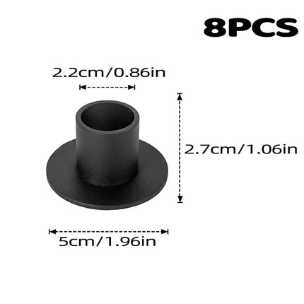 Iron Candle Holder Round Taper Candlestick Holder For Table Centerpiece Decor