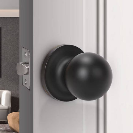Stainless Steel Spherical Door Knob Keyless Passage Lock Interior Round Handle
