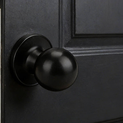 Stainless Steel Spherical Door Knob Keyless Passage Lock Interior Round Handle