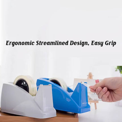 Deli 812 Desktop Tape Dispenser Grey or Blue