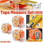 Clear Case Steel Tape Measure Set 3m 5m 10m Trio