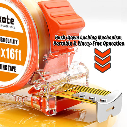 Clear Case Steel Tape Measure Set 3m 5m 10m Trio