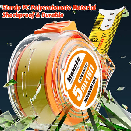 Clear Case Steel Tape Measure Set 3m 5m 10m Trio