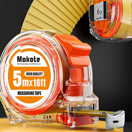 Makote Clear Case Steel Tape Measure 5m or 10m