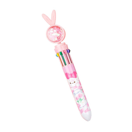 1/20Pcs Cute Cartoon Push Click 10 Colour Ballpoint Pen Set Office School Supply