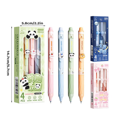 24 Pack Cute Animal Heat Erasable Retractable Gel Pens 0.5mm School Office