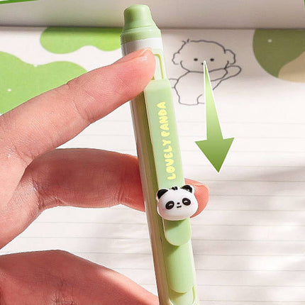 4 Pack Cute Animal Heat Erasable Press Gel Pens 0.5mm Student Office