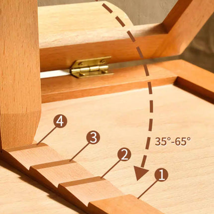 Wooden Three Tier Artist Craft Drawer Storage Box Studio Portable Art Organizer AU
