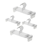 20Pcs Non Slip Plastic Trouser Hanger With Clips Home Wardrobe Storage Hanger