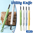 Pen Style Utility Knives 4 Pack Pastel Silicone Loop