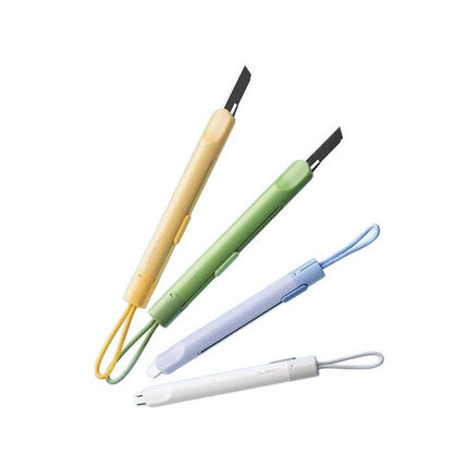 Pen Style Utility Knives 4 Pack Pastel Silicone Loop