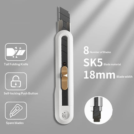 18mm Snap Off Utility Knives 3 Pack ABS Handle