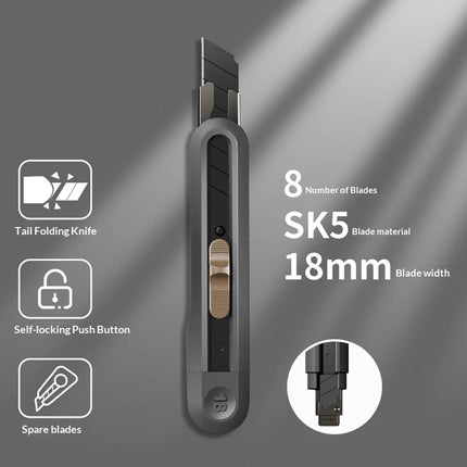 18mm Snap Off Utility Knives 3 Pack ABS Handle